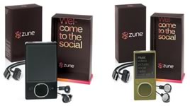 Cajas de los nuevos Zune