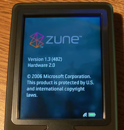 Actualización Firmware Zune 1.3