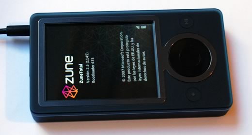 Actualización de firmware Zune 2.3