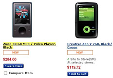 Zune Wal-mart