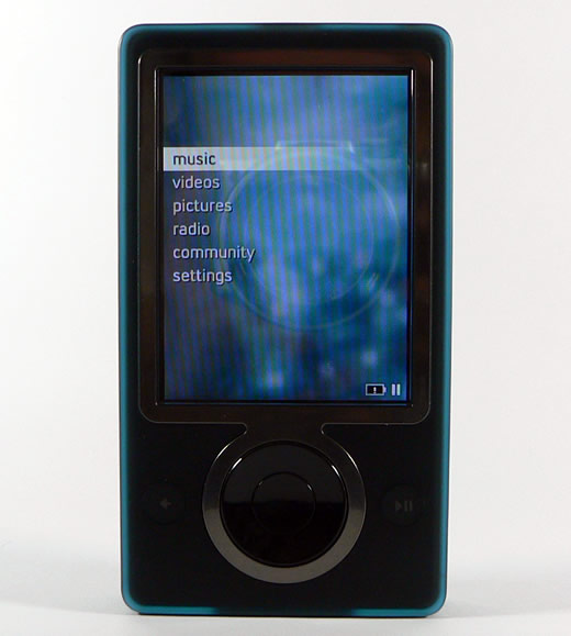 Zune encendido