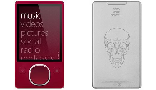 El Zune rojo de 80GB ahora puede personalizarse en Zune Originals 