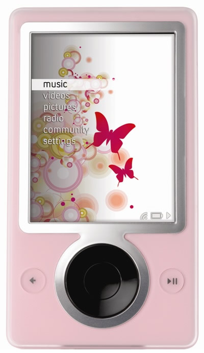 Zune color rosa