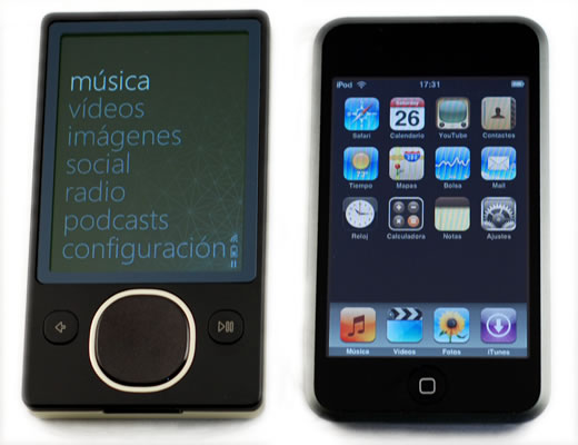 Zune 80GB vs iPod touch