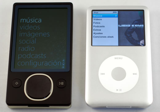 Zune 80GB vs iPod classic