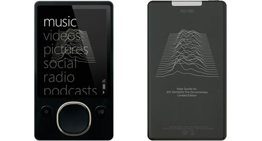 Zune edición limitada Joy Division