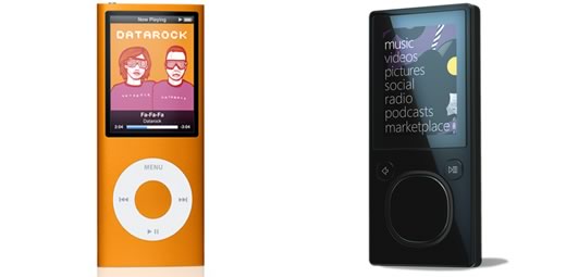 Microsoft forzó a Apple a lanzar el iPod nano de 16GB con el Zune 16GB