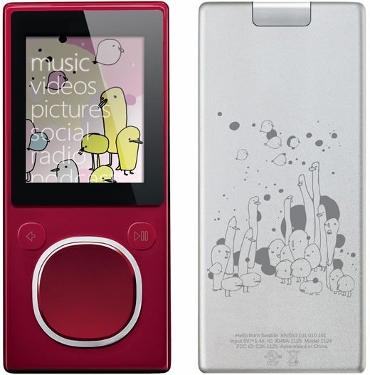 Lanzamiento de Zune Originals en Canadá con diseños de artistas locales