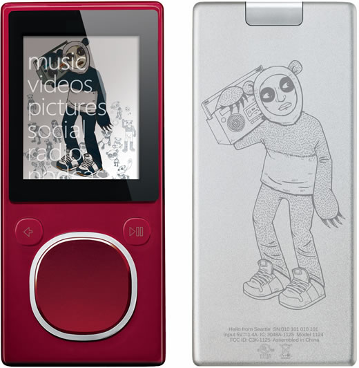 Lanzamiento de Zune Originals en Canadá con diseños de artistas locales