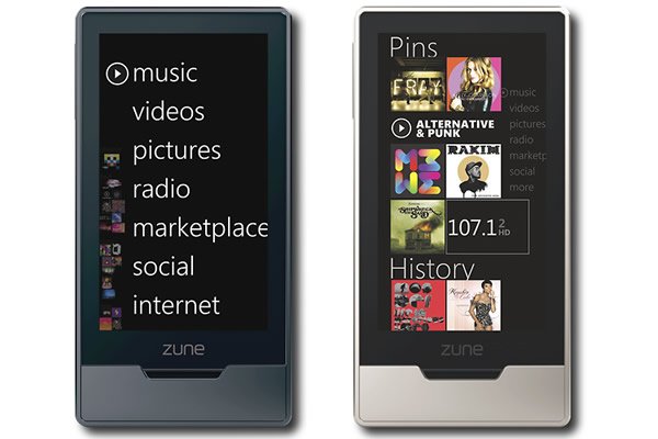 Zune HD pantalla