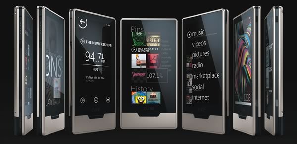 Zune HD plateado