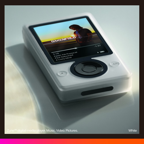 Zune blanco auténtico