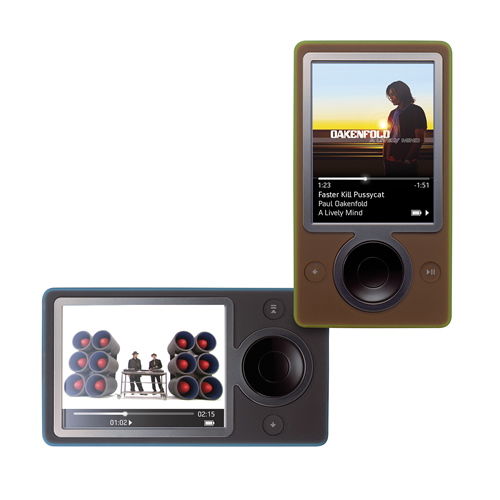 Zune marrón y negro