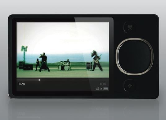 Zune 80GB reproduciendo vídeo